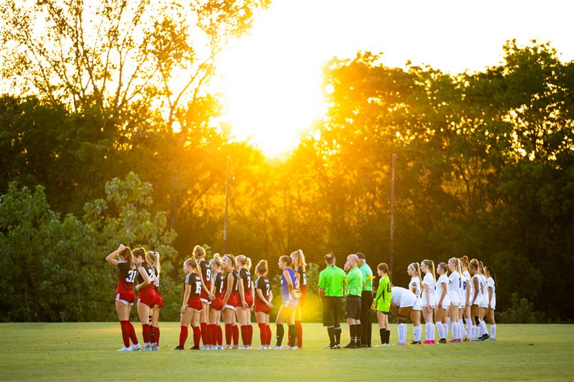 Brentwood and Page high schools play soccer